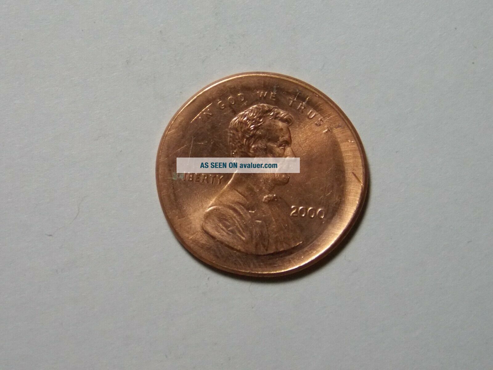 2000 P Lincoln Memorial Cent Penny Broadstrike Error BU Uncirculated ...