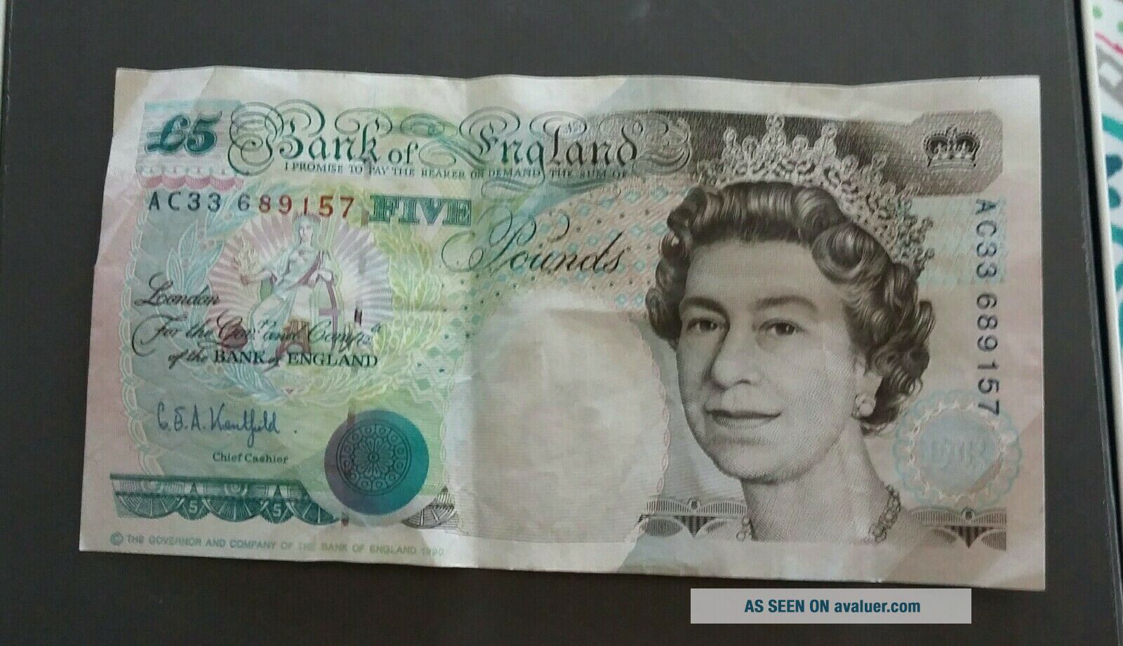 1990 BANK OF ENGLAND 5 POUNDS | #10192060