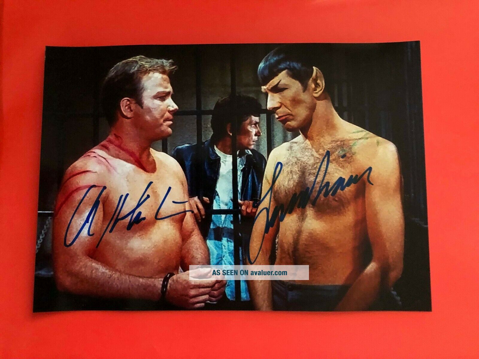 Leonard Nimoy William Shatner Spock Star Trek Autograph Signed Photo ...
