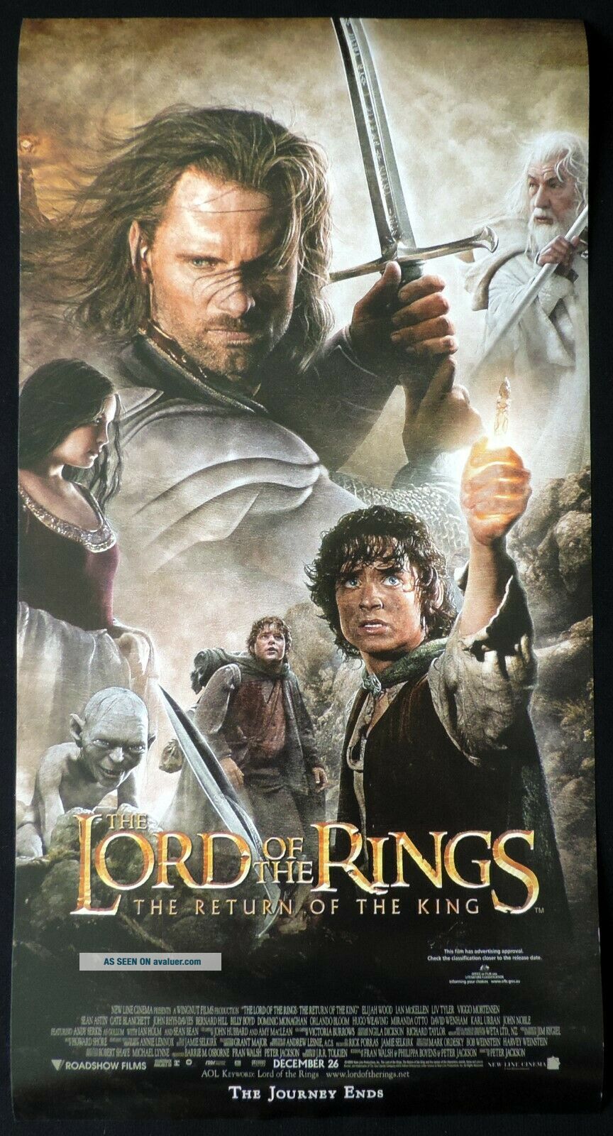 LORD OF THE RINGS RETURN OF THE KING Vintage Australian