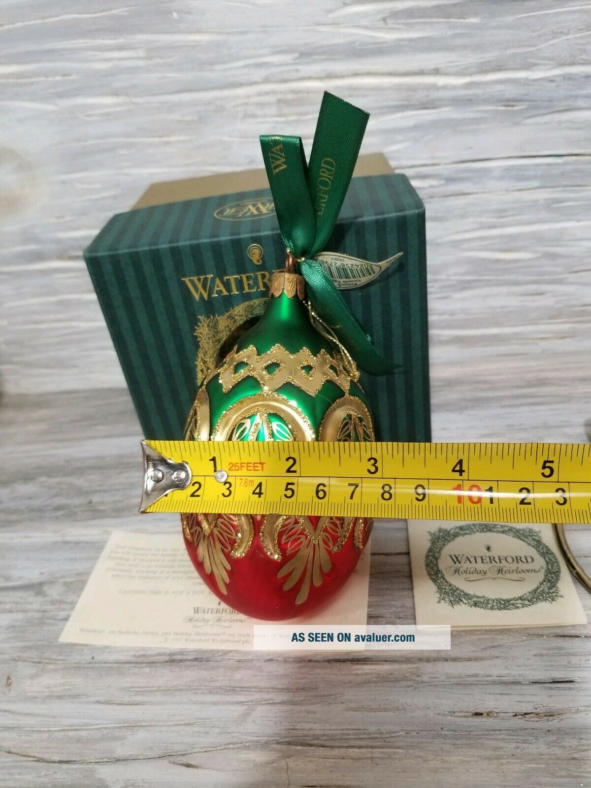 WATERFORD Holiday Heirloom Ornament PEACOCK GRANDE EGG Nostalgic ...