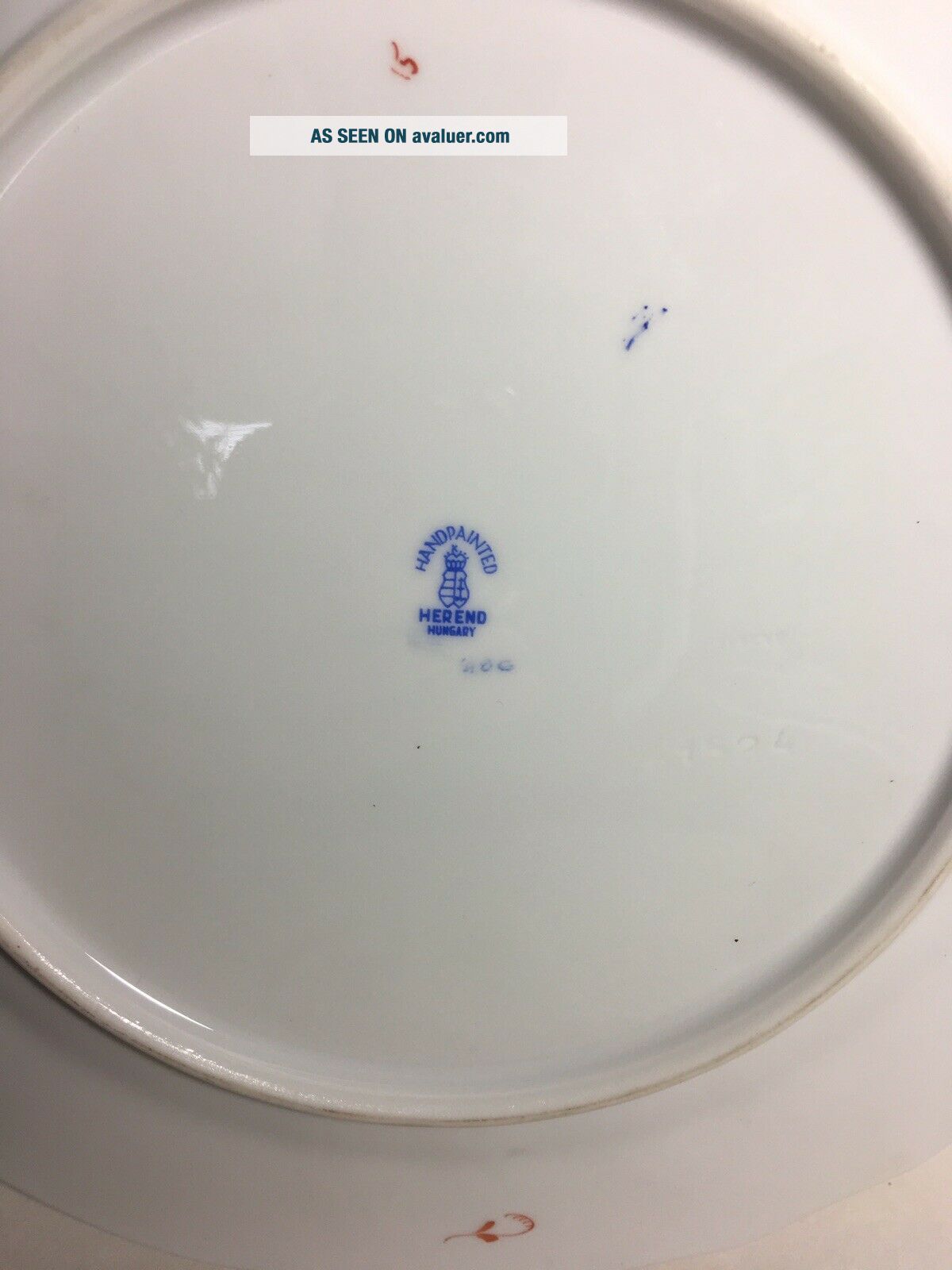 Set Of 6 Herend Chinese Bouquet Rust Dinner Plates | #13152221
