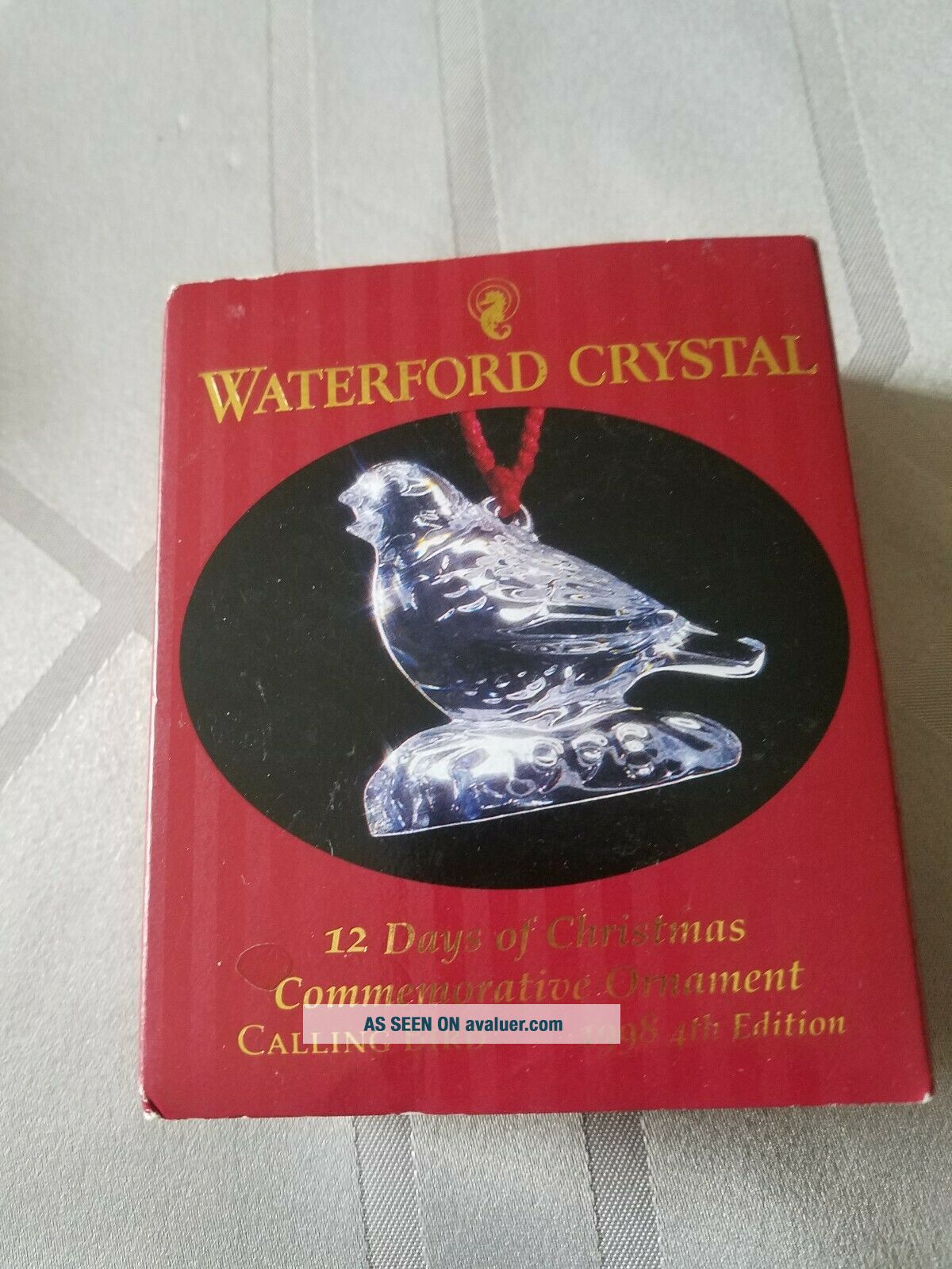 Waterford Crystal 1998 Calling Bird 4th Edition 12 Days Of Christmas ...