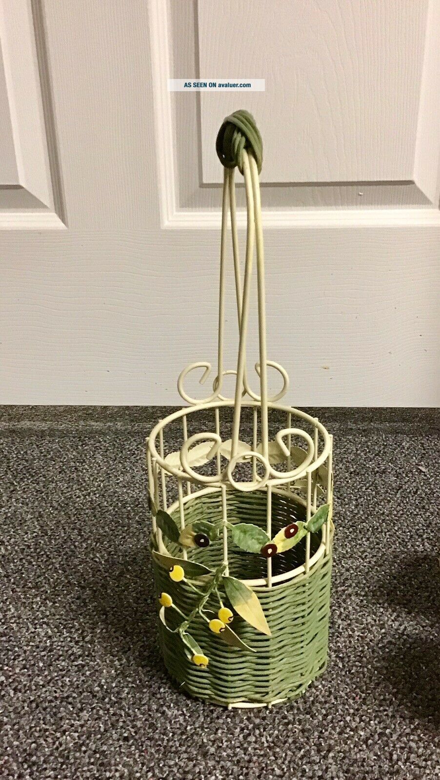 Pfaltzgraff Jamberry Wine Holder Carrier Caddy 15 " | #13384842