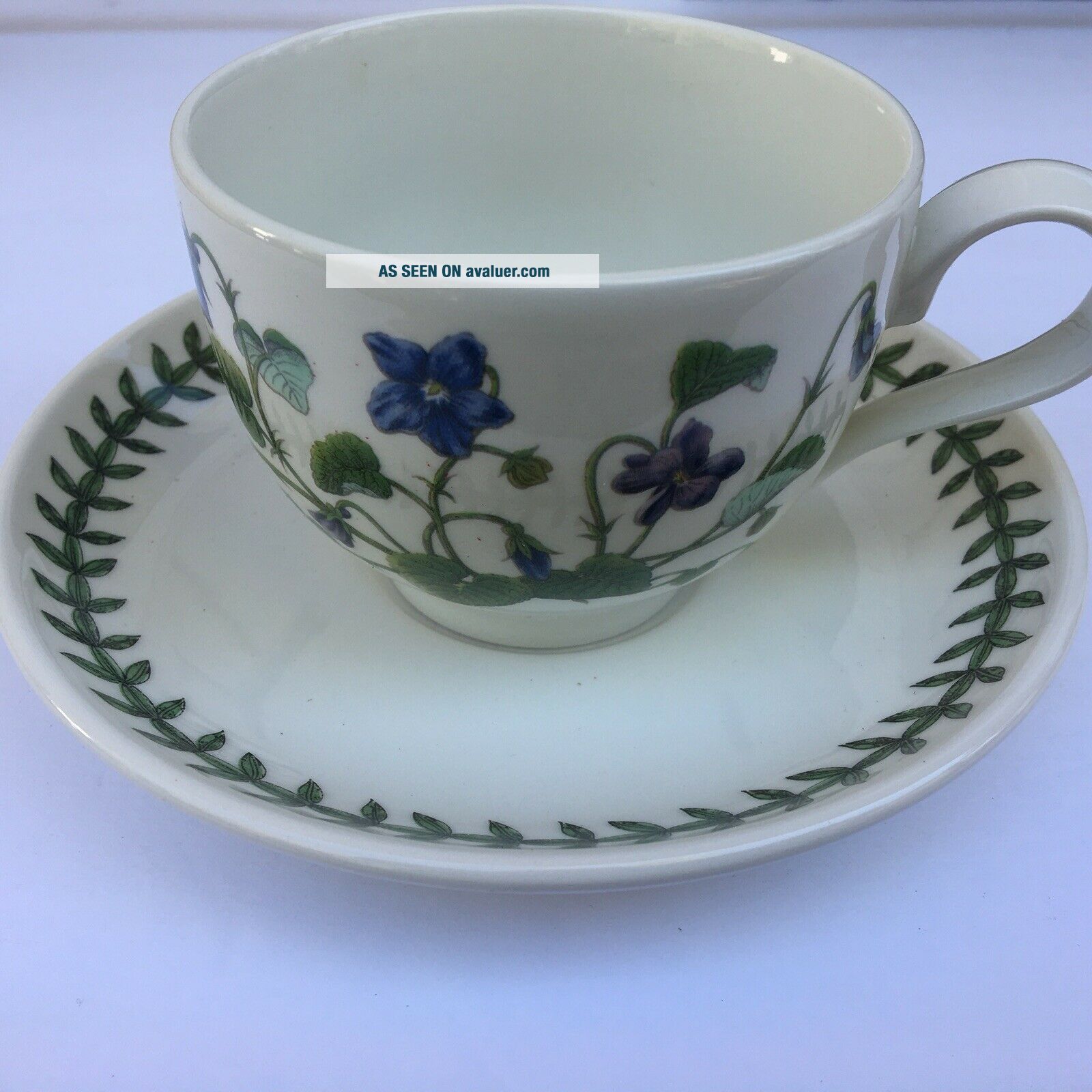 Servizio Da Tè Portmeirion Botanic Garden - Set Da 6 Tazze Con Piattini In Ceramica, Motivi Floreali - 6