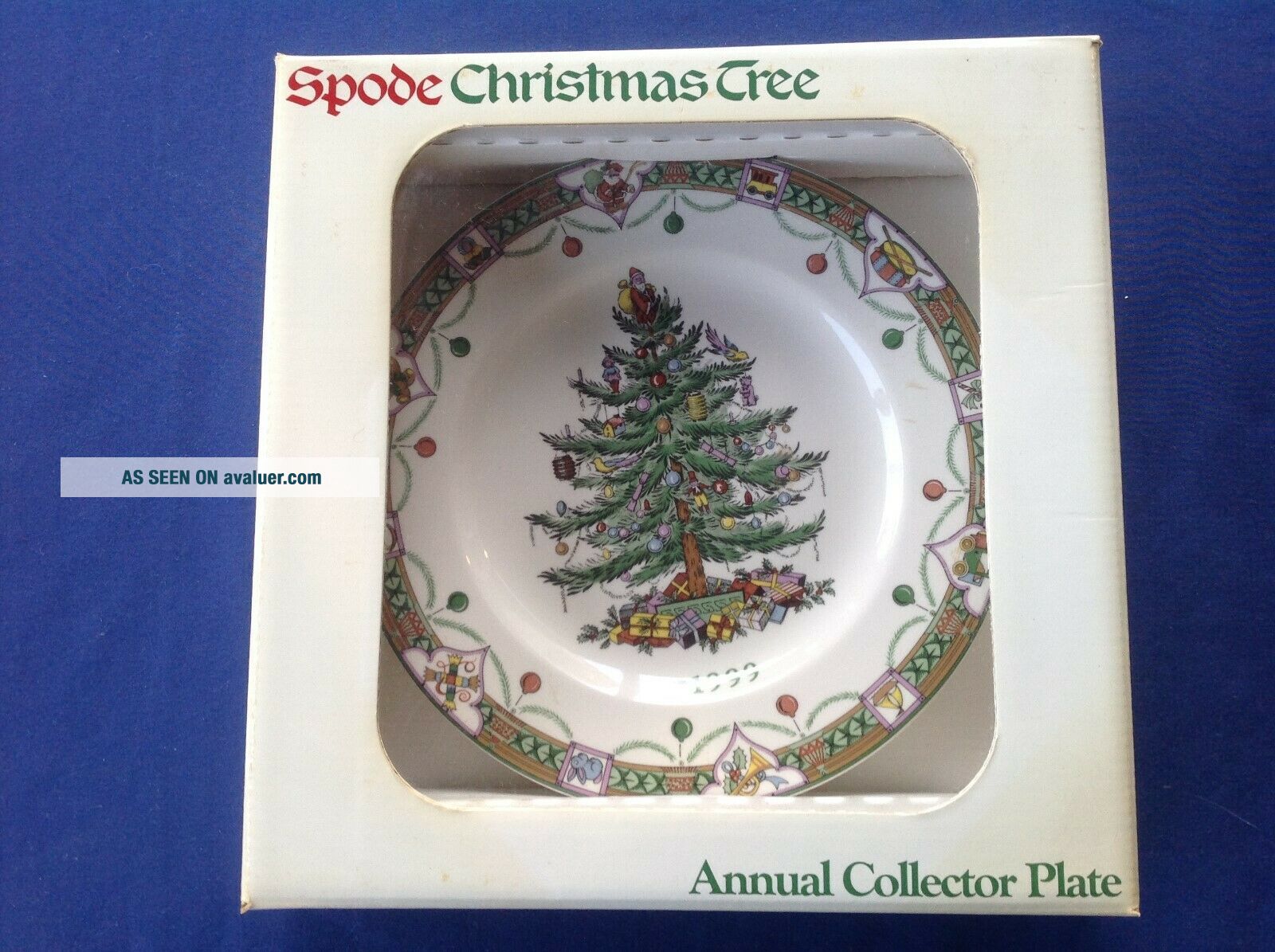 Spode England Christmas Tree Pattern Collector Plate 1999 | #13442096